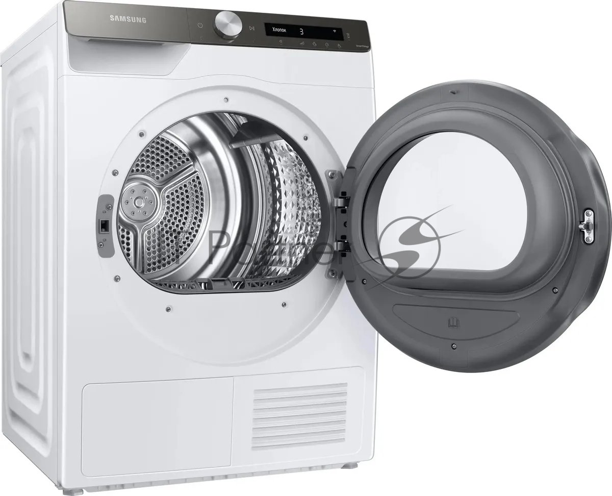 Сушильная машина Samsung DV90T5240AT/LP белый, 9 кг, сушка - тепловой насос, программ - 14, 60 x 85 x 65 см