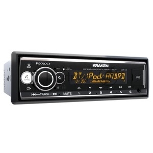 Автомагнитола Prology CDP-8.3 KRAKEN, 1 DIN, Bluetooth, USB Type-A, AUX, пульт ДУ