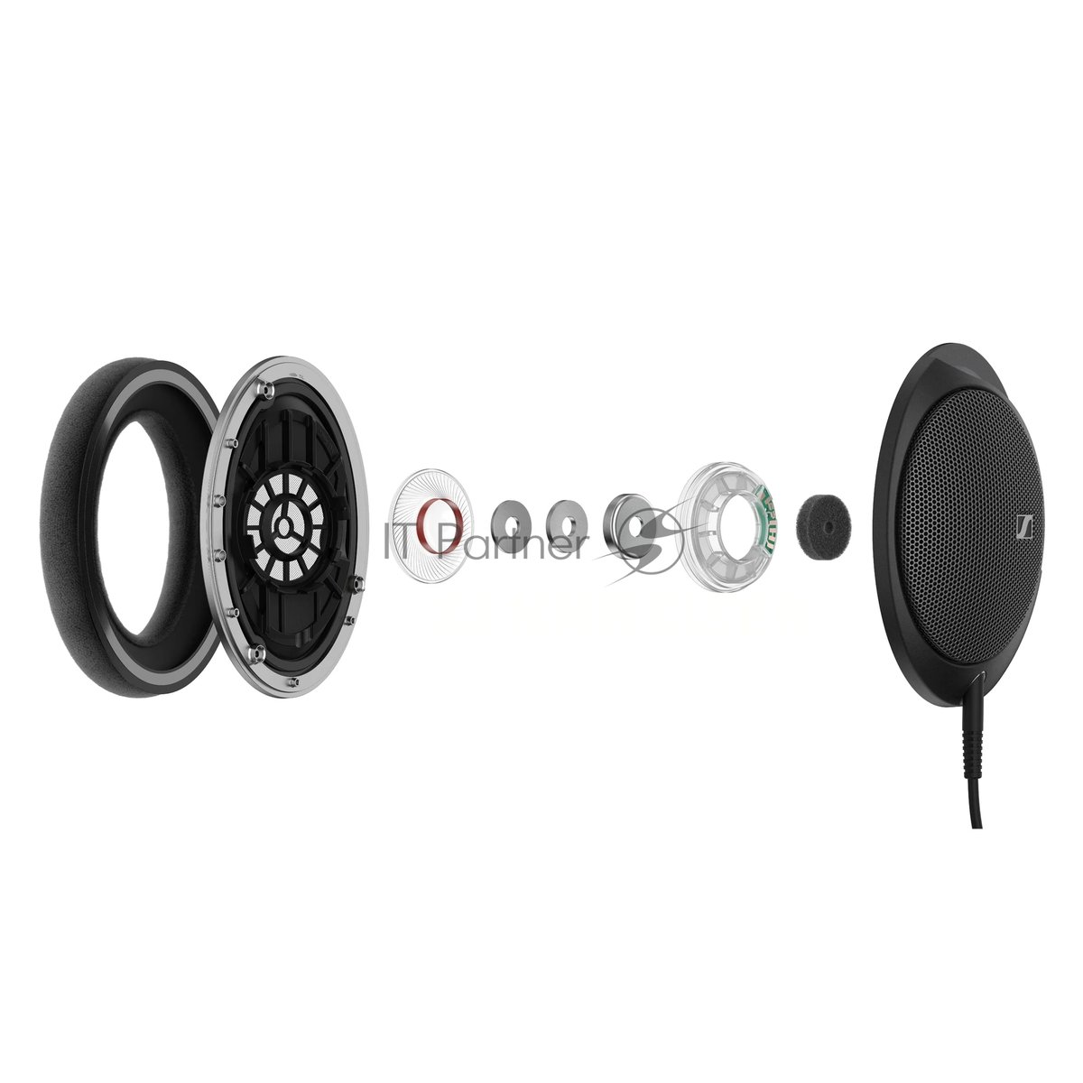 Наушники накладные Sennheiser HD 550 1.8м черный проводные оголовье (700455)