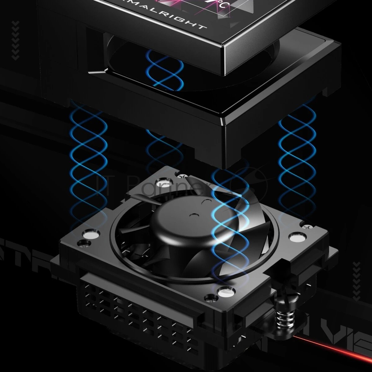 Система водяного охлаждения Thermalright Stream Vision 360 Soc-AM5/AM4/1200/1700/1851 черный 4-pin 28.1dB Al LCD Ret (S-VISION-360-BL)