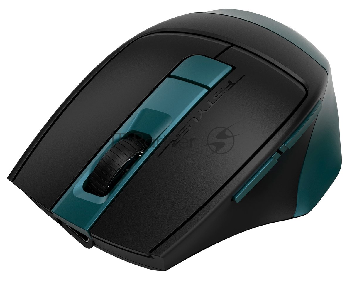 Мышь беспроводная A4Tech Fstyler FB35C зеленый/черный, 2000 dpi, радиоканал, Bluetooth, USB, кнопки - 6