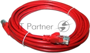 Патч-корд Lanmaster LSZH UTP кат.5e, 0.5 м, красный