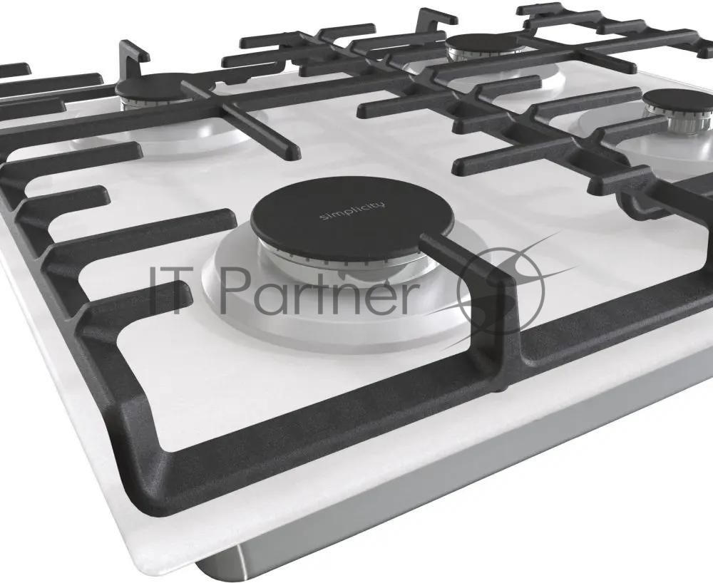 Варочная панель Gorenje GT642SYW, 4 конфорки, стекло, белый