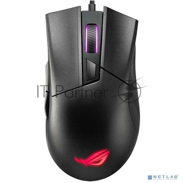 Мышь проводная ASUS ROG Gladius II Core черный, 6200 dpi, USB, кнопки - 6