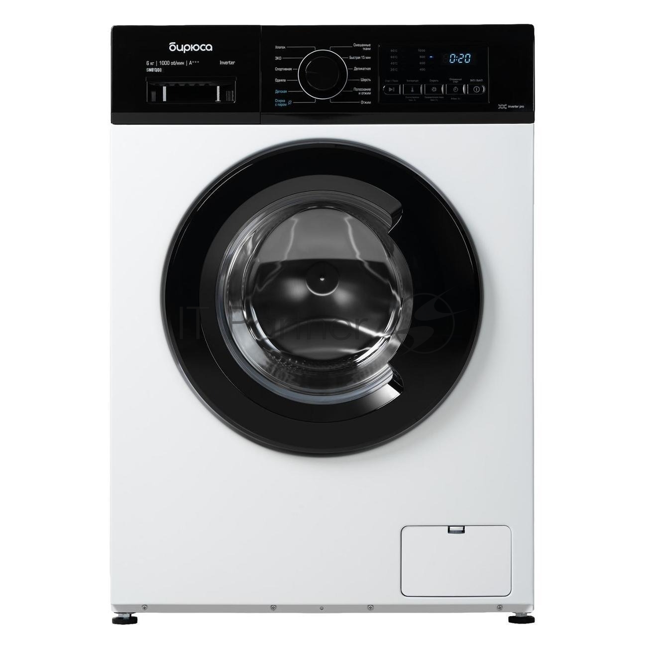 Стиральная машина Бирюса WM-SM610/08 белый, загрузка фронтальная 6 кг, 1000 об/мин, класс: А+++
