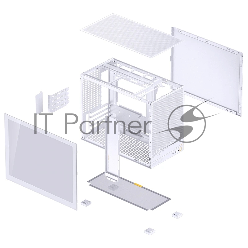 Компьютерный корпус без блока питания Case JONSBO D32 STD, Mini-Tower, TG, no fan, 1xUSB-A 3.0 + 1xUSB-C 3.1, mATX, mITX белый