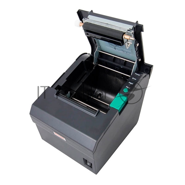 Чековый принтер Mertech G80i прямая термопечать, 203 dpi, 250 мм/сек, Ethernet, RS-232, USB, черный