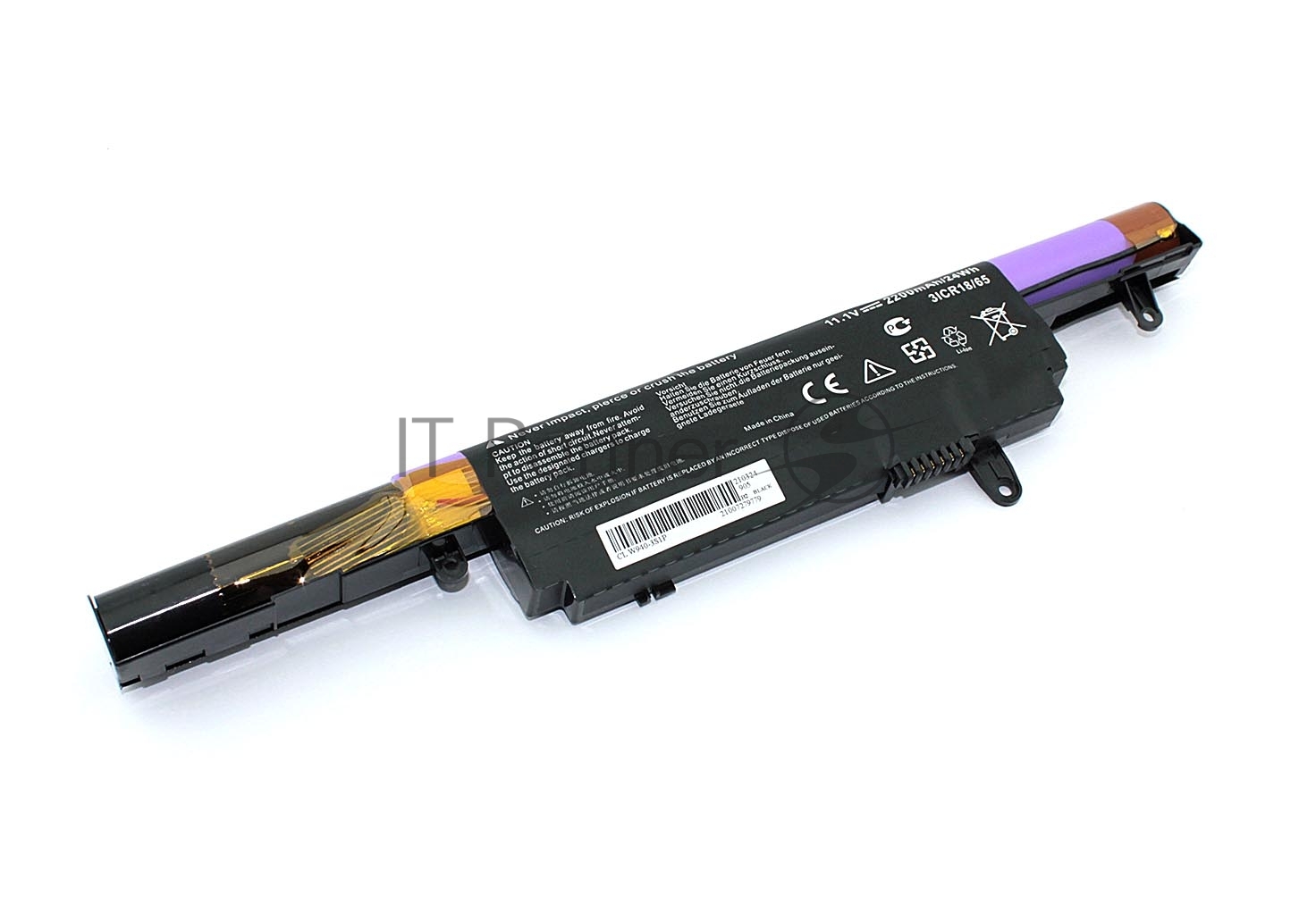 Аккумуляторная батарея для ноутбука DNS Clevo W940 11.1V 2200mAh W940BAT-3 черный OEM