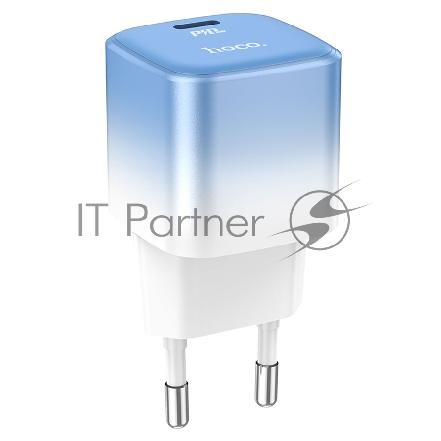 Сетевое зарядное устройство HOCO (6931474769374) C101A 1Type-C PD 20W быстрая зарядка, Blue ice