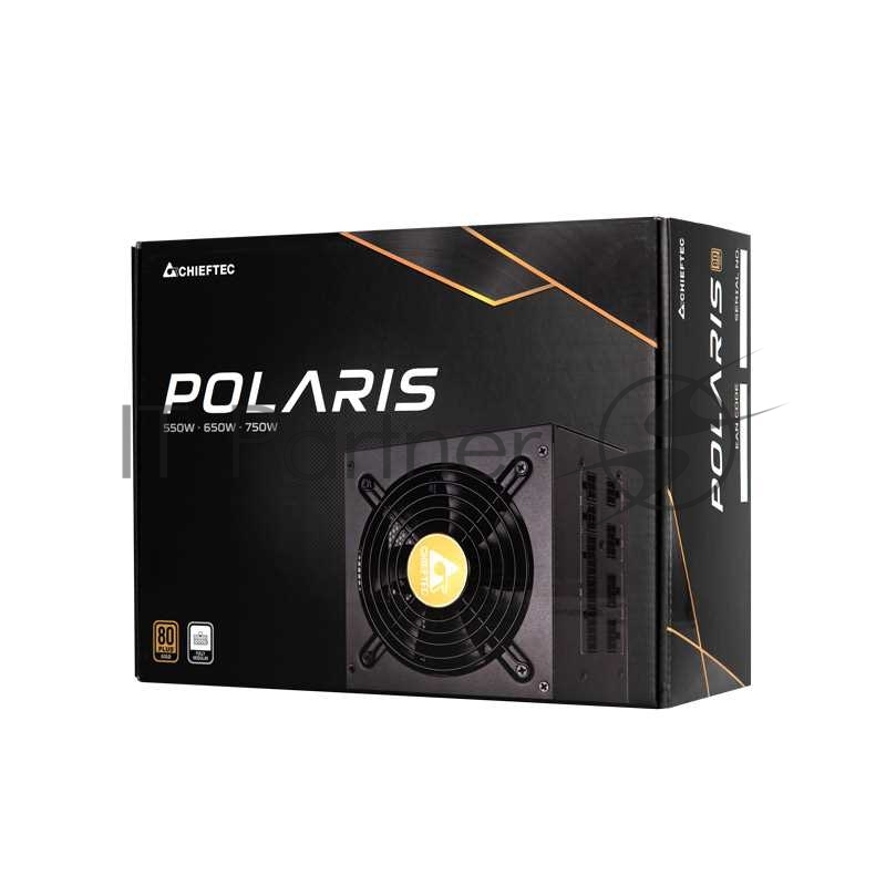 Блок питания Chieftec Polaris PPS-750FC, 750Вт, 80 PLUS Gold, 120мм, модульный, черный
