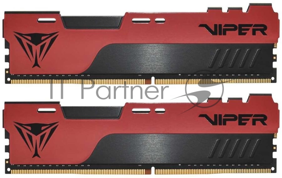 Оперативная память Patriot Viper Elite II, DDR4, 64GB (2x32 GB), 3200 MHz, CL18, DIMM, радиатор, красный/черный