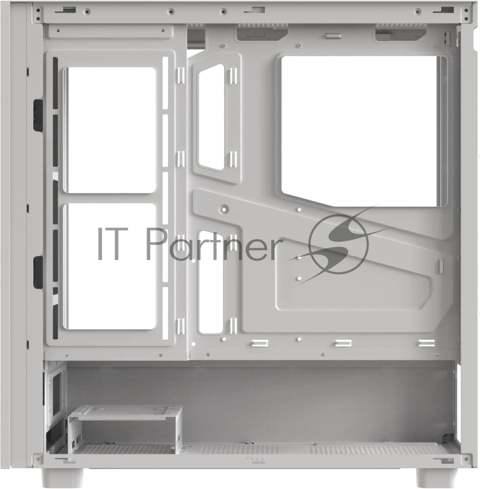 Компьютерный корпус AeroCool/Formula V Line Mana Stone White AR, ATX, TYPE-C*1, USB2.0*1, USB3.0*1, FRONT 3x120мм ARGB, REAR 1x120мм ARGB