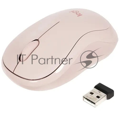 Мышь беспроводная Logitech M221 розовый, 1000 dpi, радиоканал, USB, кнопки - 3