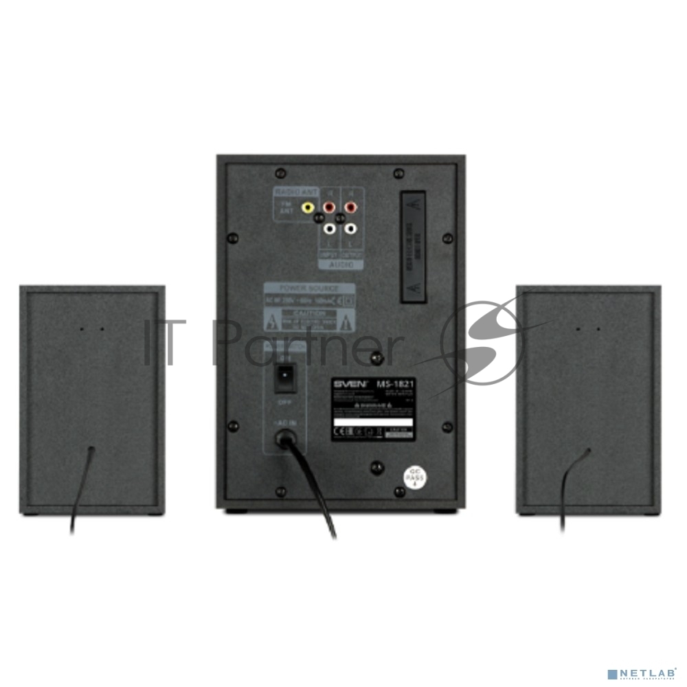 Акустическая система SVEN MS-1821 2.1 черный 40Вт BT