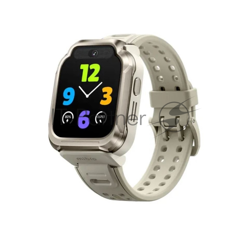 Детские умные часы Mibro S1, 1.68" TFT, 4G, Bluetooth 4.2/Wi-Fi/GPS, 2ATM/WR20, золотистый