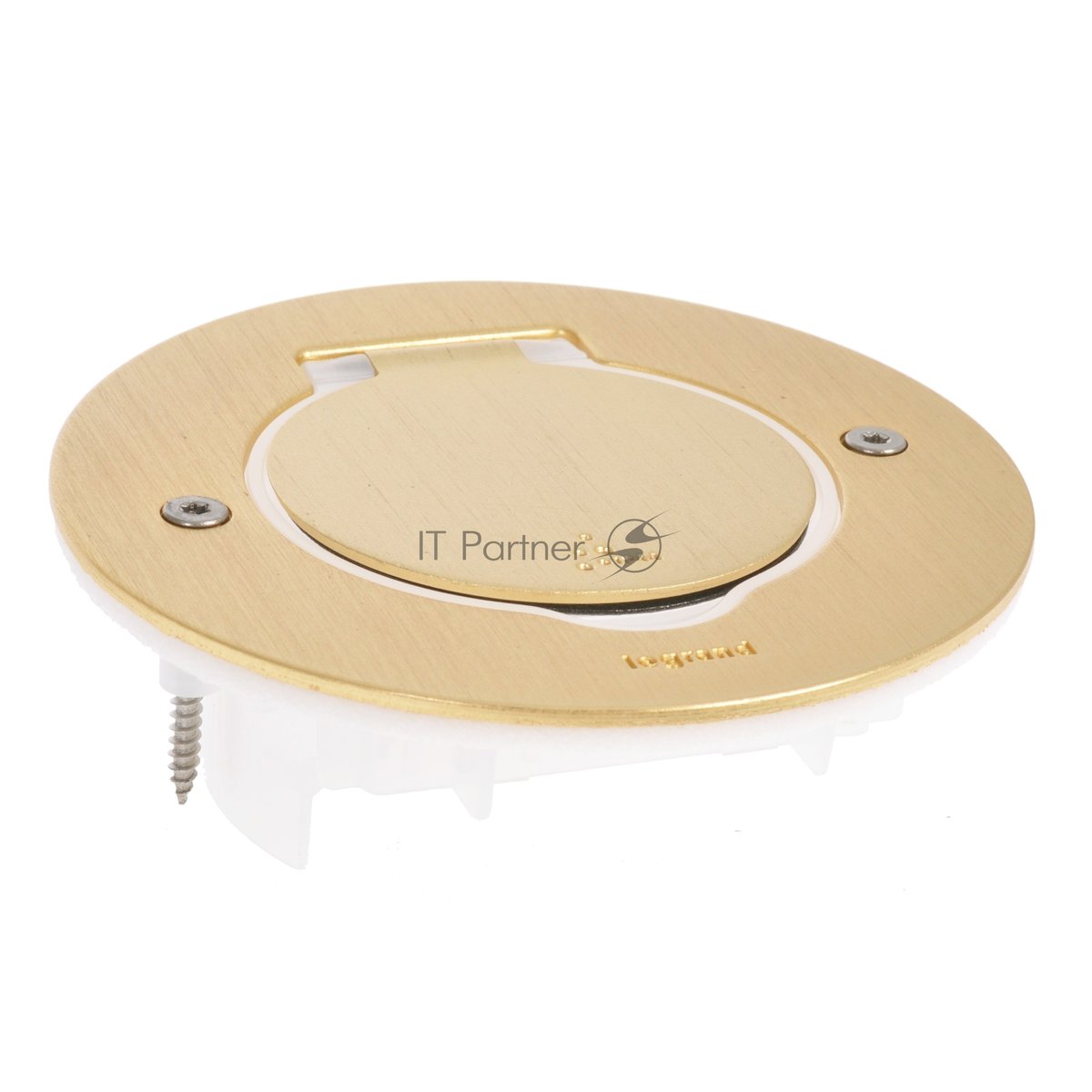Встраиваемый блок IP44, круглый корпус, бронза, 1 пост