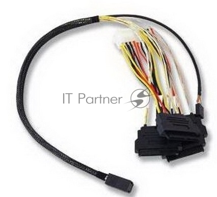 Кабель ACD, INT, SFF8643-to-4xSFF8482+SB (MiniSAS HD-to-SAS internal cable) 100 см