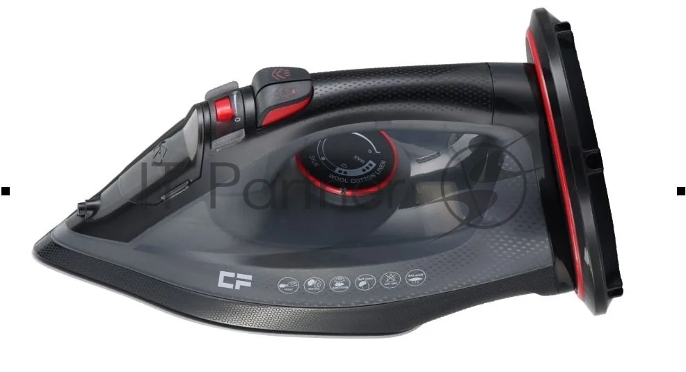 Утюг беспроводной CF CF-IRC3261BR серый, 2600 Вт, 50 г/мин, 200 г/мин, 300 мл