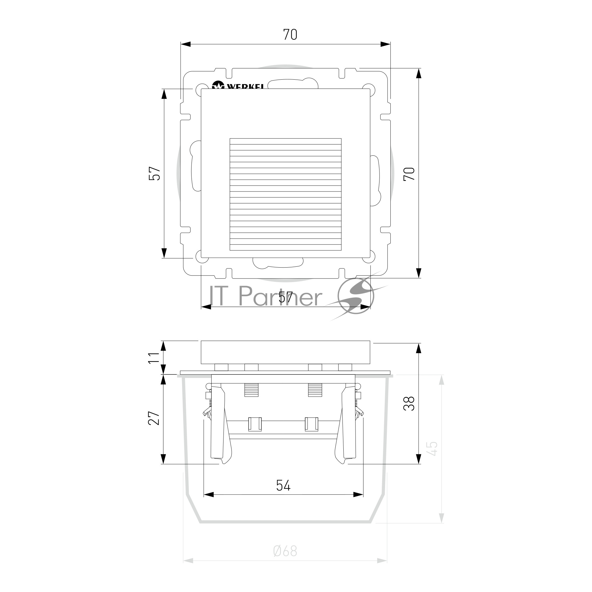 Подсветка LED Werkel W1154201, встраиваемая, белый, IP20