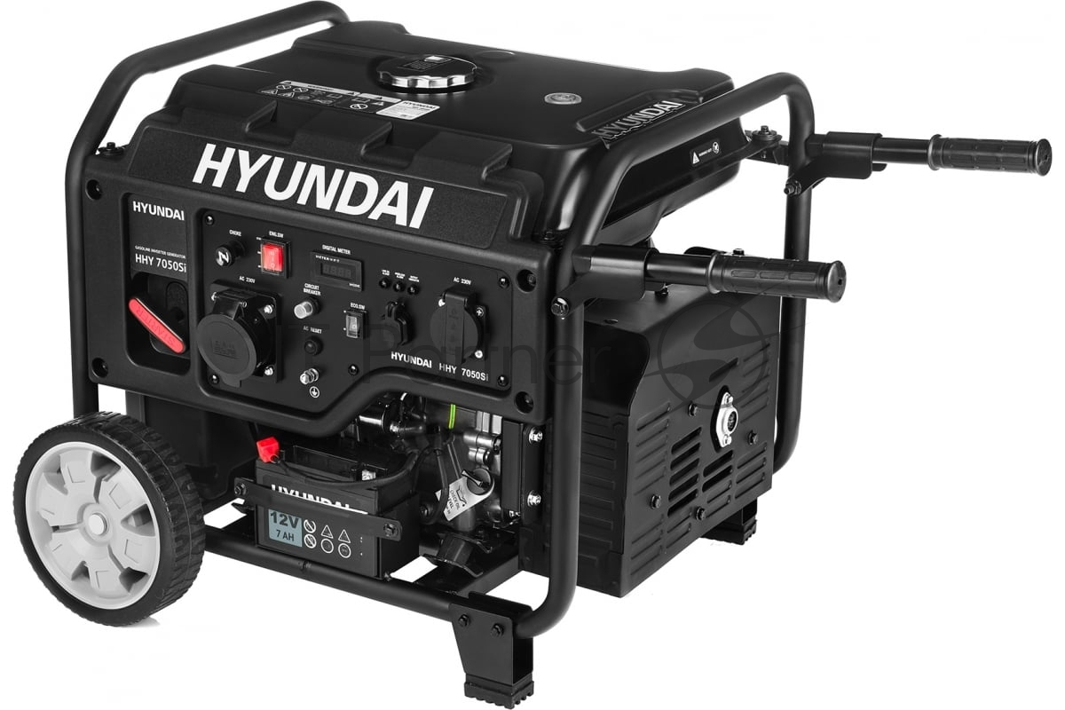Электрогенератор бензиновый инверторный Hyundai HHY 7050Si, 5.5 кВт, 69 дБ, 50 кг