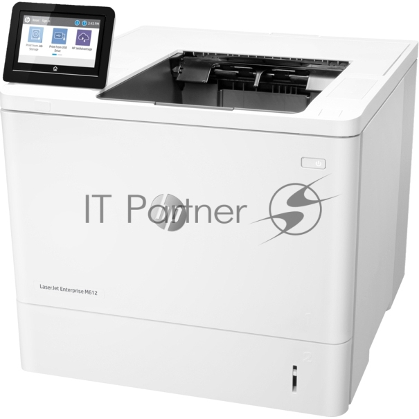 Принтер лазерный HP LaserJet Enterprise M612dn (7PS86A), A4, ч/б, печ. до 71 стр/мин., 1200 x 1200 dpi, USB, RJ-45, Air Print, Mopria