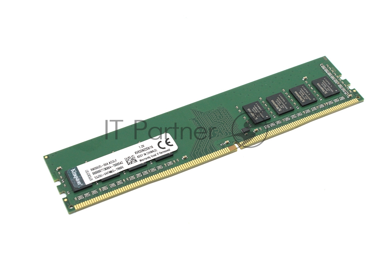 Оперативная память Kingston ValueRAM, DDR4, 16GB (1x16GB), 3200MHz, OEM CL22, DIMM