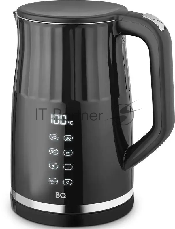 Чайник электрический BQ KT1801SW черный, 2200 Вт, 1.7 л