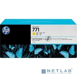 HP B6Y10A Картридж №771, Yellow {Designjet Z6200, Yellow (775ml)}