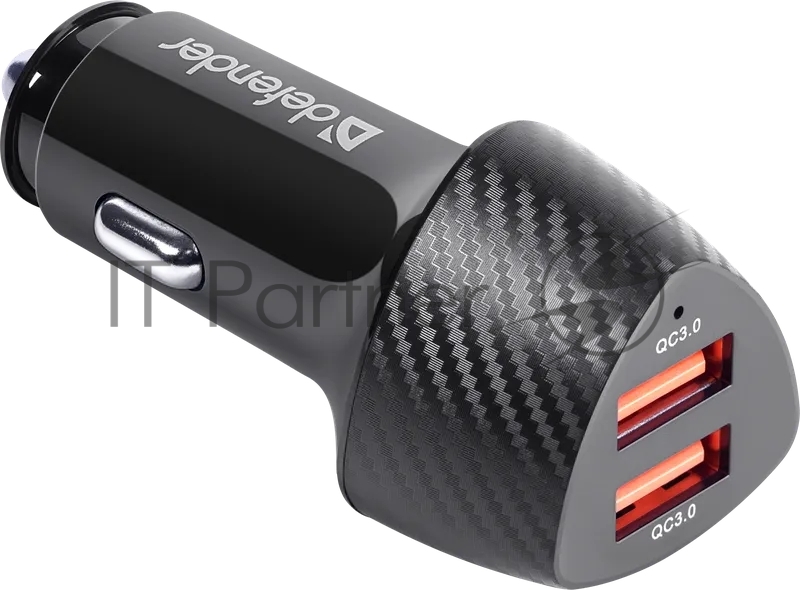 Defender UCA-81 <83845> Автомобильное зарядное уст-во USB (Вх.12-24V, Вых.5/9/12V, 36W, 2xUSB)
