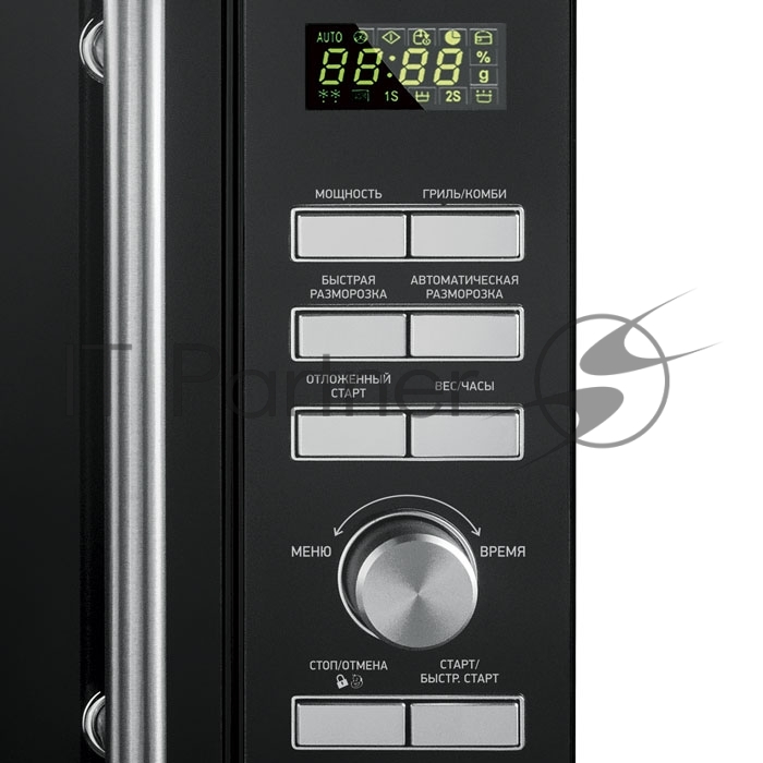 Микроволновая печь BBK 25MWI-939T/B черный, 25 л, 900 Вт, переключатели - кнопки, поворотный механизм