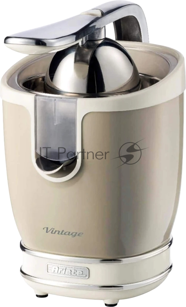Соковыжималка Ariete 0413/03 Vintage бежевый, цитрусовая, 85 Вт, 600 мл, механическое