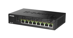 Коммутатор D-Link DMS-108P/A1A, 8×2.5 Гбит/с, неуправляемый