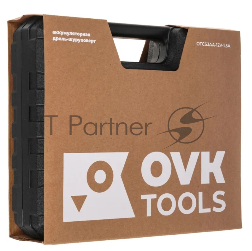 Дрель-шуруповерт Ovk Tools OTCS3AA-12V-1.5A, 12 В, 1,5 Ач, 26 Нм, щеточный