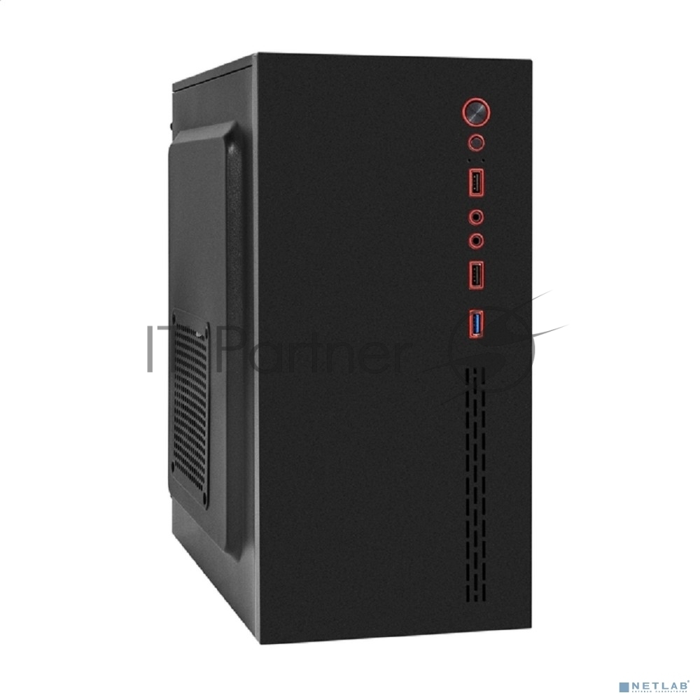 Exegate EX298163RUS Корпус Minitower ExeGate BAA-403U (mATX, без БП, 2*USB+1*USB3.0, HD Audio, черный)