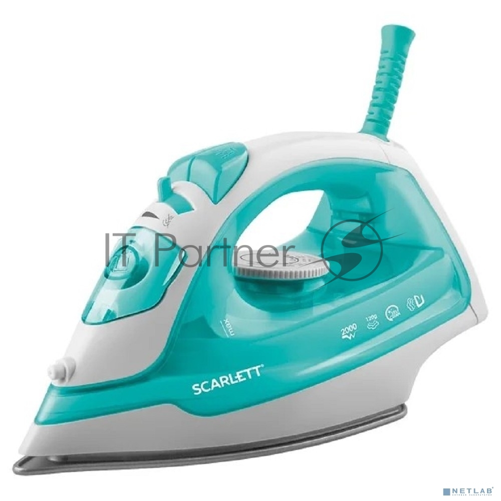 Утюг Scarlett SC-SI30P11 (мятный) Мощность, Вт: 2000; Световой индикатор работы: Да; Регулируемый пар до г/мин: 40; Паровой удар до г/мин: 120; Резервуар для воды, мл: 180; Функция разбрызгивания воды: Да; Терморегулятор: Да; Вертикальное отпаривание: Да; Регулировка степени отпаривания: Да; Покрытие подошвы: Антипригарное покрытие подошвы; Самоочистка: Да; Система защиты от накипи ANTI-CALC: Да; Размер утюга Ш*В*Г, мм: 265x110x132; Шарнирное крепление шнура: Да; Длина электрошнура, м: 1.6;