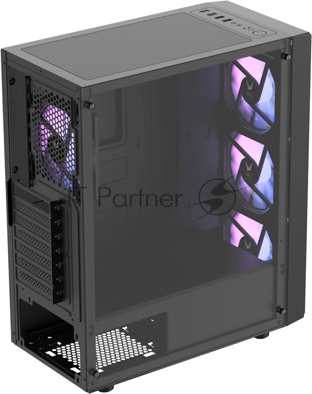 Корпус Formula Mana AR V2 Black, Midi-Tower, чёрный, 3 x 120 мм
