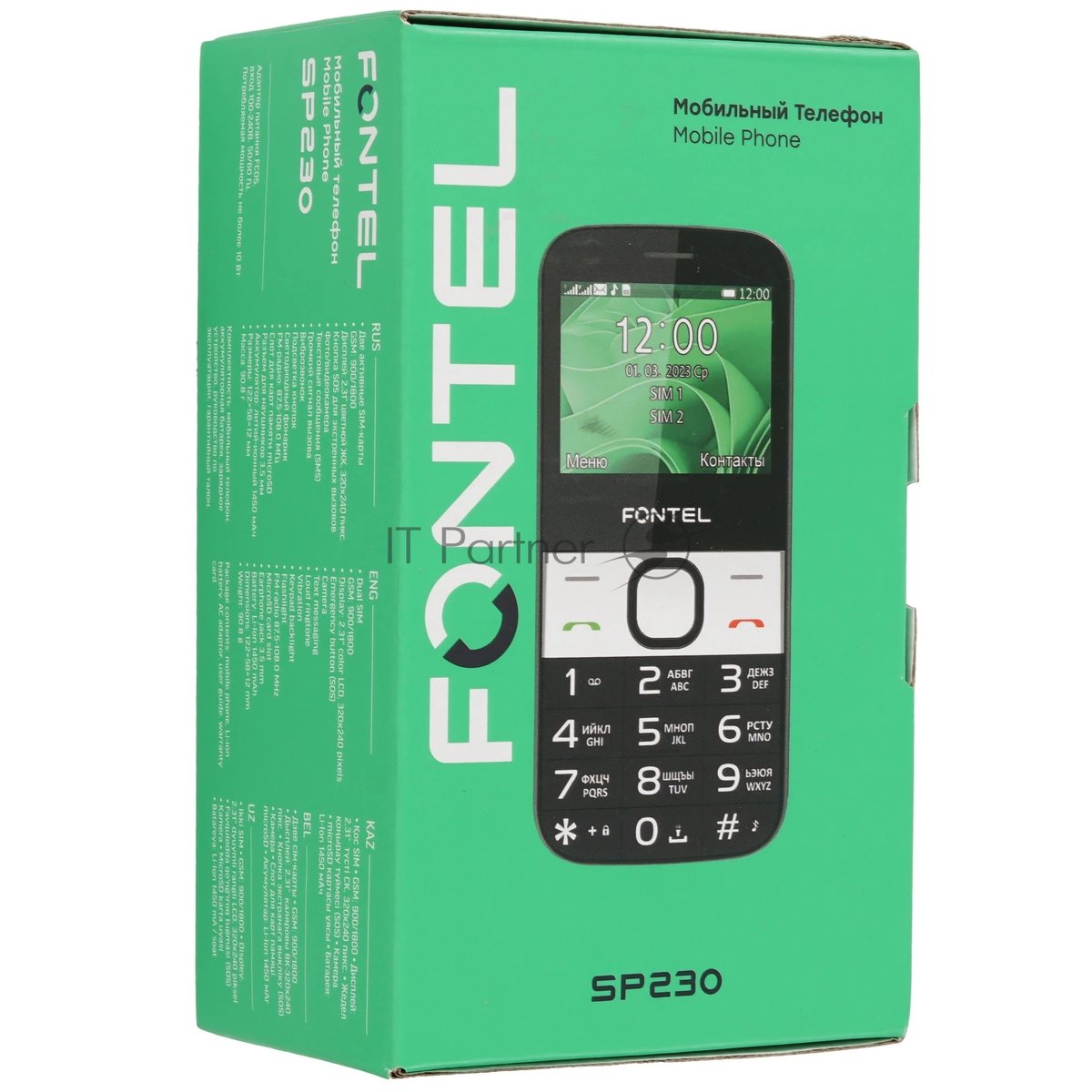 Мобильный телефон FONTEL SP230 черный