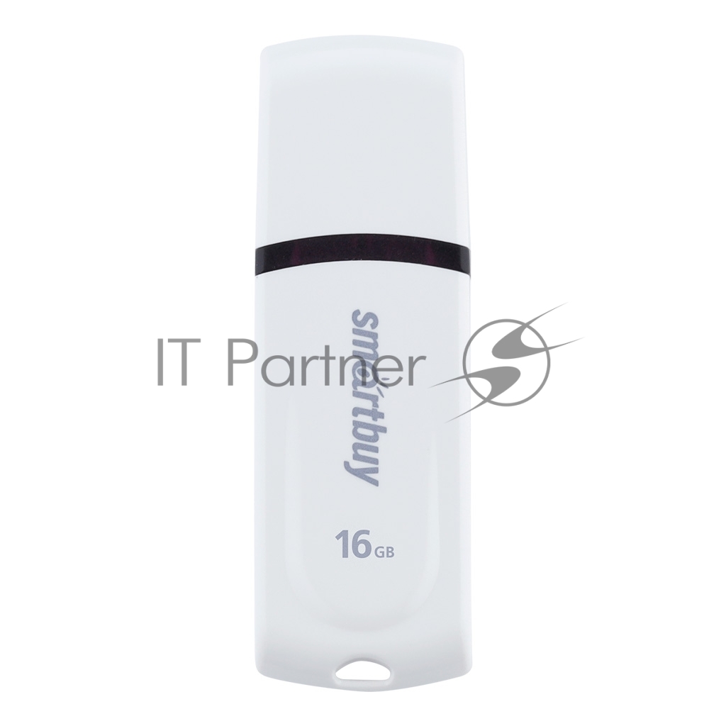 Флешка USB Smartbuy Paean white (SB16GbPN-W), 16Gb, USB 2.0, R/W 20/10, белый