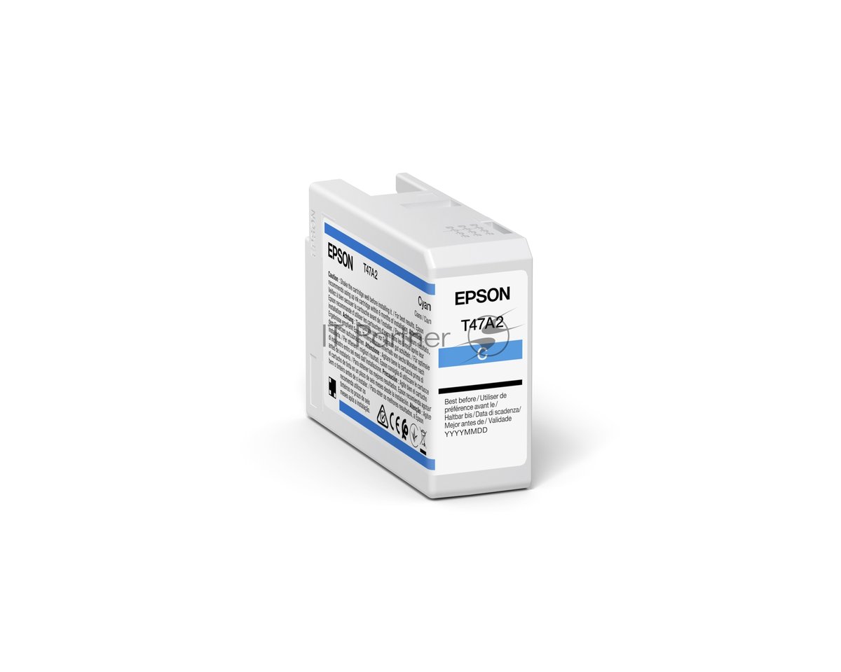 Картридж струйный Epson T47A2 (C13T47A200) голубой (50 мл) для SureColor SC-P900