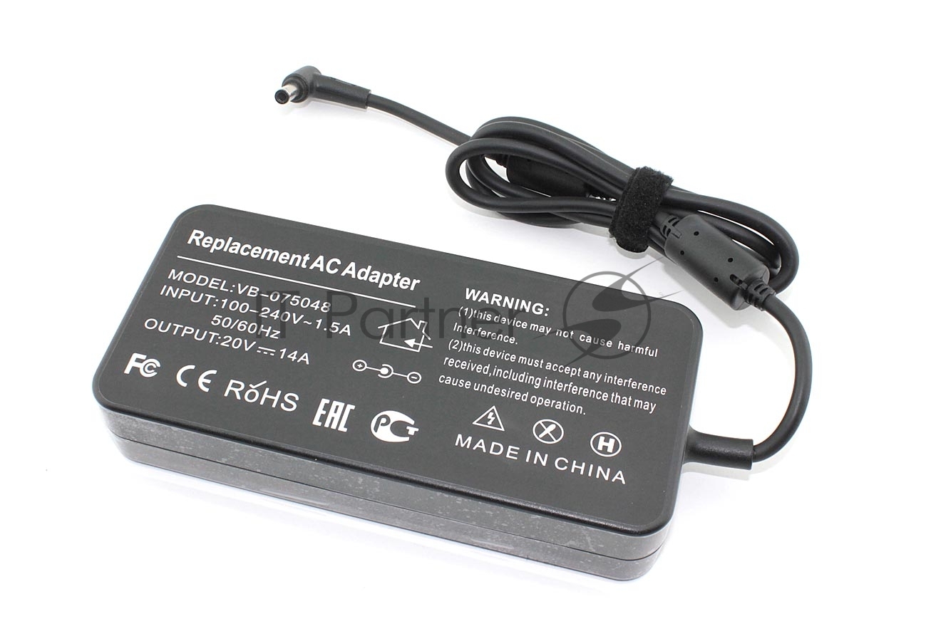 Блок питания (сетевой адаптер) для ноутбуков Asus 20V 14A 6,0*3,7mm 280W, OEM