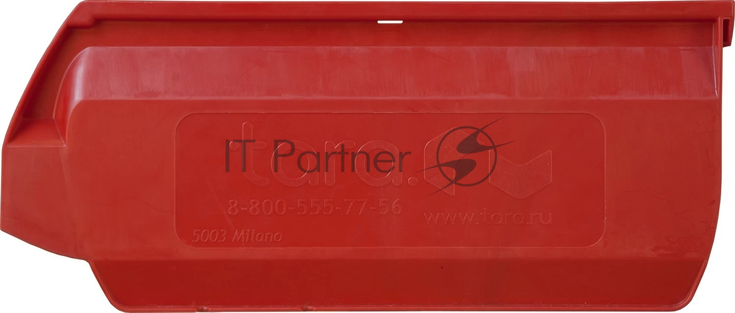 Ящик сплошной ТАРА.РУ Milano 5003 красный 350х230х150мм PP 10038