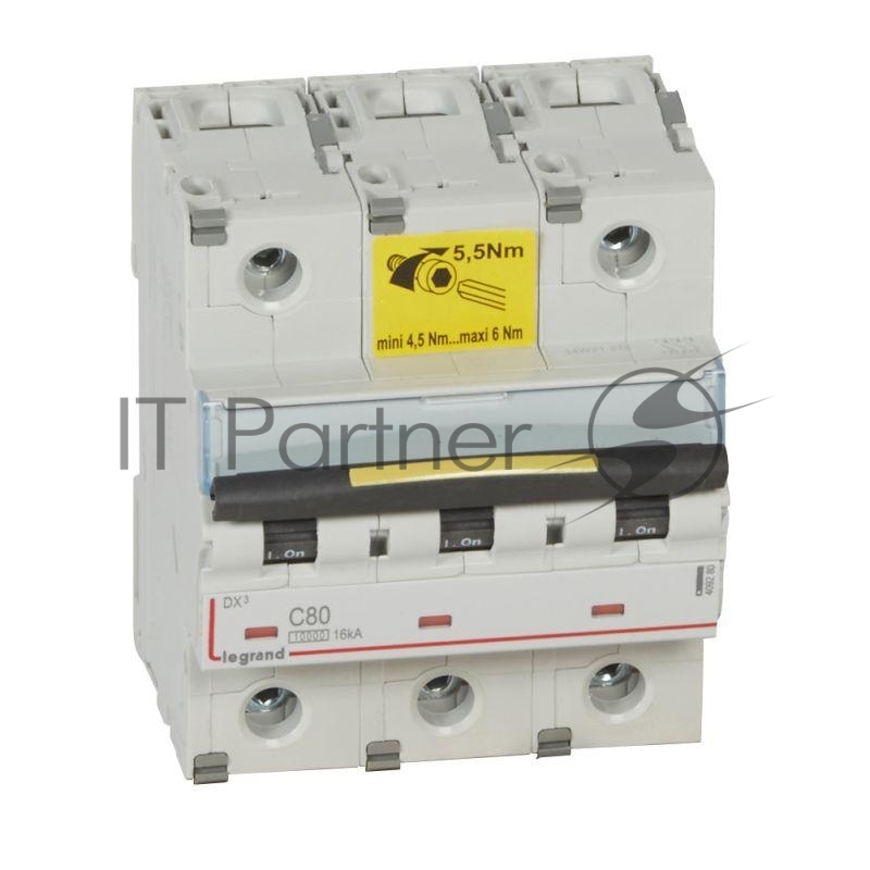 Legrand 409280 Выключатель автоматический трехполюсный 80А C  DX3 10кА/16кА (409280)