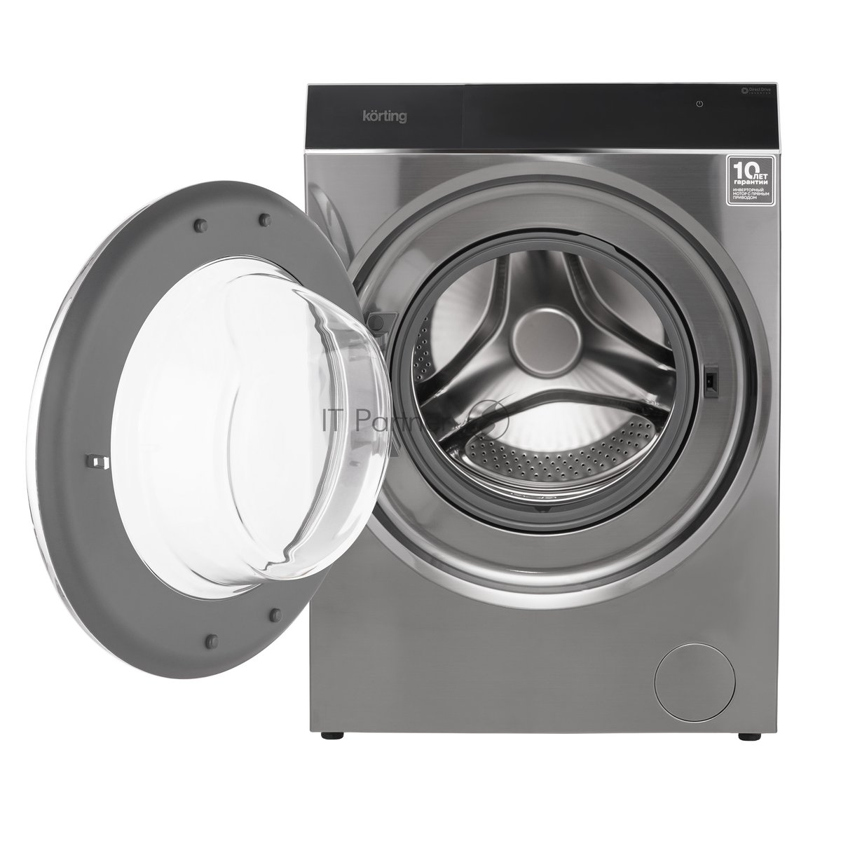 Стиральная машина Korting KWM 60DS1499 An антрацит, загрузка фронтальная 10 кг, 1400 об/мин, класс A+++