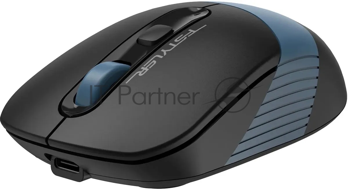 Мышь беспроводная A4Tech Fstyler FB10CS черный/синий, 2000 dpi, радиоканал, Bluetooth, USB, кнопки - 4