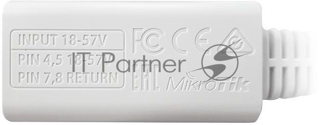 Инжектор PoE RBGPOE 10/100/1000BASE-T 48В(DC)