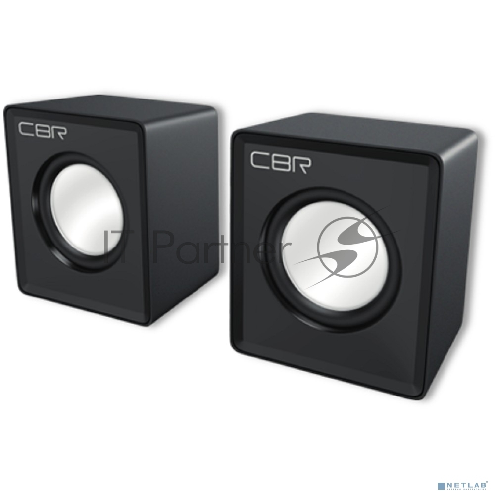 Акустическая система CBR CMS 95 Black, 2.0, питание USB, 2,5х2,5 Вт (5 Вт RMS), материал корпуса пластик, 3.5 мм линейный стереовход, регул. громк., черный