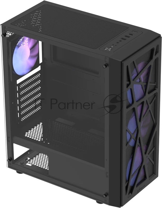 Корпус Formula Mana AR V2 Black, Midi-Tower, чёрный, 3 x 120 мм