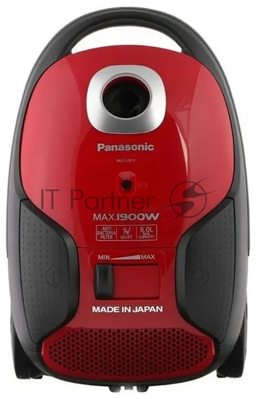 Пылесос Panasonic MC-CJ911R красный/черный, 380/1900 Вт, уборка сухая, пылесборник мешок 6 л