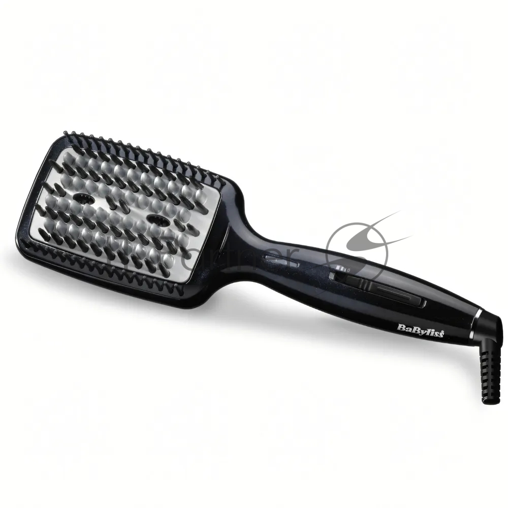 Расческа-выпрямитель BaByliss Smoothing Heated Brush HSB101E черный, 45 мм, 200 °C, 3 режима