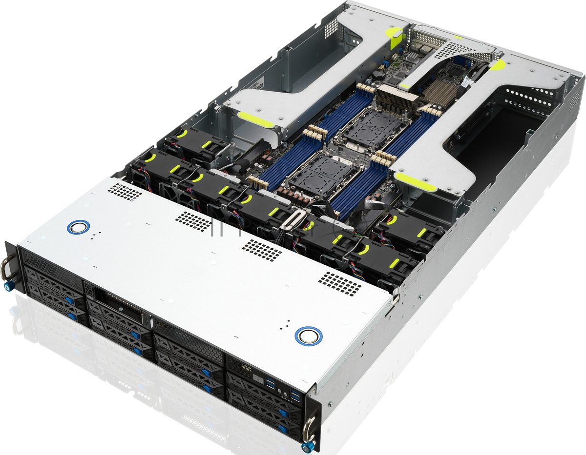 Серверная платформа Asus ESC4000-E10 up to 205W, 2x SFF8643 on the backplane, 2x 1600W PSU, (274285)